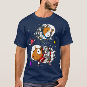 T-shirt L'astronaute spatial guinéen Pig Funny Science-Fi