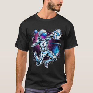 T-shirt L'astronaute Spider Volleyball dans l'espace - Fut