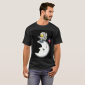 T-shirt L'astronaute sur la Lune (Devant entier)