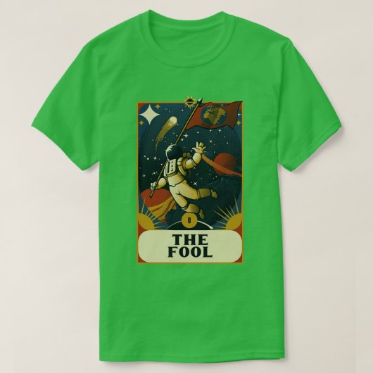 T-shirt L'astronaute Tarot Fool par Tobe Fonseca (Design devant)