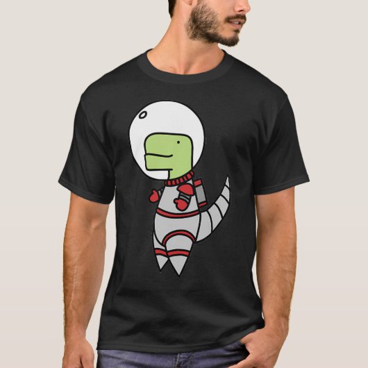 T-shirt L'astronaute Timmy T-Rex (Devant)