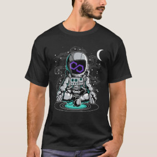 T-shirt L'Astronaute Yoga Polygon Matic Coin À La Crème Lu