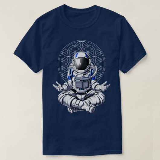 T-shirt L'astronaute Zen Yoga (Design devant)
