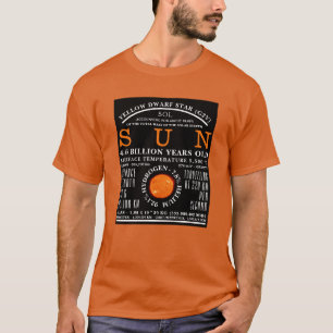 T-shirt L'astronomie détaillée du Soleil