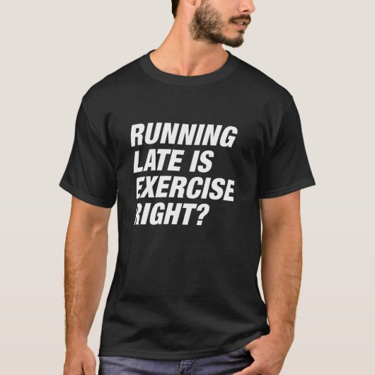 T-shirt Late de Running (Devant)