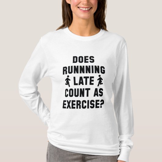T-shirt Late de Running (Devant)