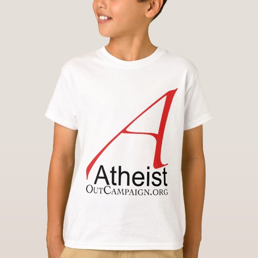 T-shirt L'athée font campagne (Devant)