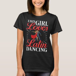 T-shirt Latin Dance Musique Chaussures Leçons Débutant Ent