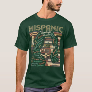 T-shirt Latina Femmes Art Hispanique Mois du patrimoine La