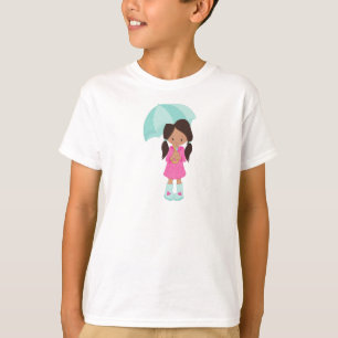 T-shirt Latina Girl, Fille En Armature, Fille Avec Paraplu