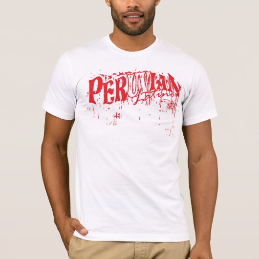 T-shirt Latino du Pérou - étiquette InKa1821 (Devant)