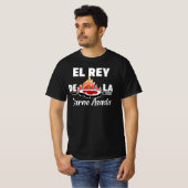 T-shirt latino papa el Rey de la Carne Asada (Devant entier)