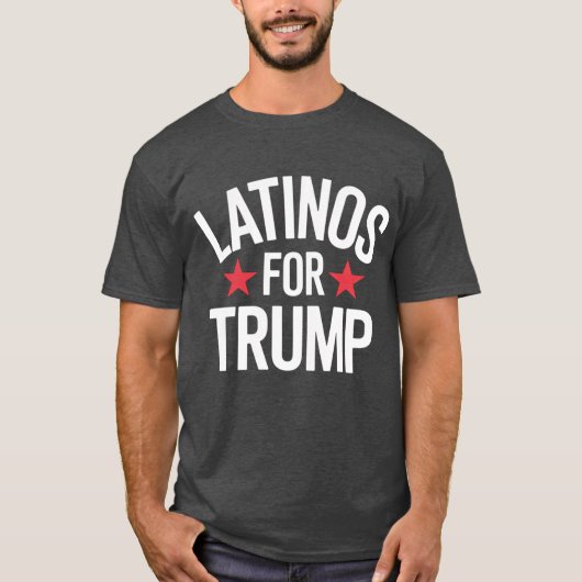 T-shirt Latinos For Trump (Devant)