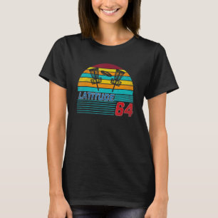 T-shirt Latitude 64 Disque Golf Rétro Hommes Vintages Femm