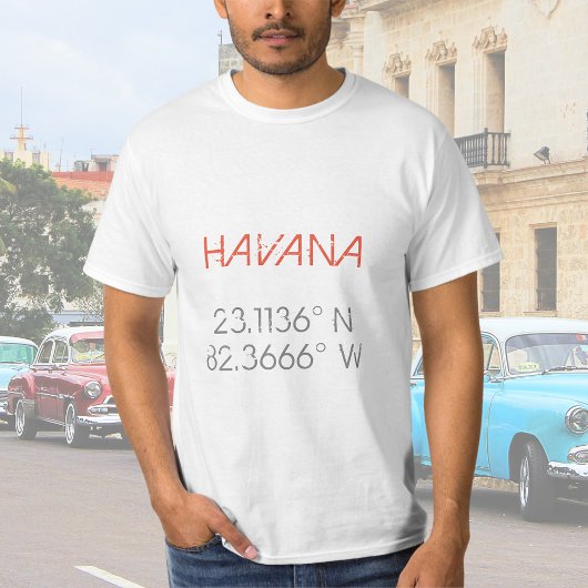 T-shirt Latitude de la Havane