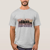 T-shirt Latitude et Longitude de Seattle City Skyline (Devant)