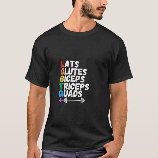 T-shirt LATS GLUTES BICEPS TRICEPS QUADS Débardeur (Devant)