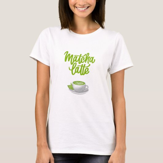 T-shirt latte matcha (Devant)