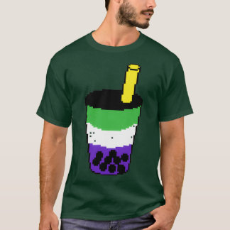 T-shirt Latte Matcha aux bleuets avec Tapioca