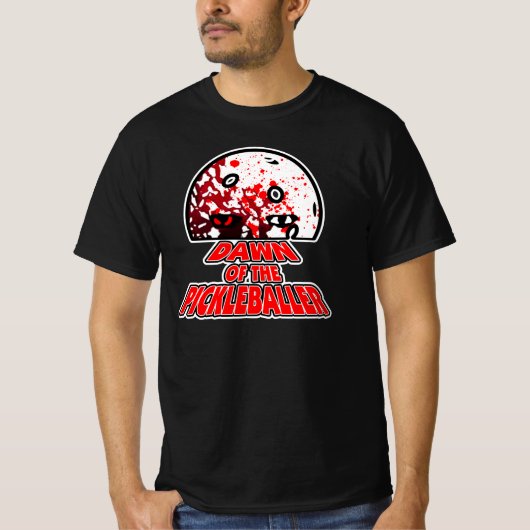T-shirt L'aube du Pickleballer Halloween Horreur Zombie (Devant)