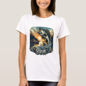 T-shirt L'Aube Majestic Sauter Un Basse Poisson Skyward Su (Devant)
