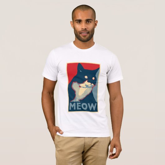 T-shirt L'audace du Meow (Devant entier)