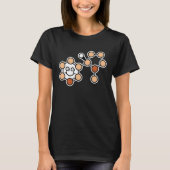 T-shirt Laughing Nicotine Molecule Fumer (Devant)