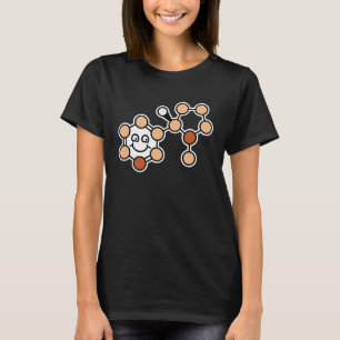 T-shirt Laughing Nicotine Molecule Fumer