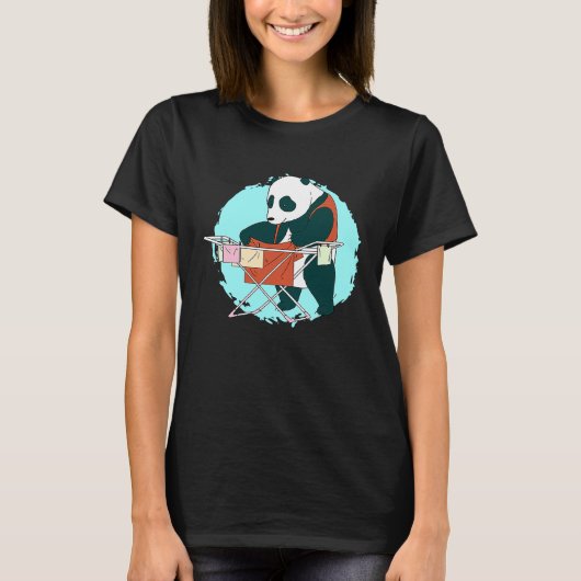 T-shirt laundry bear panda (Devant)