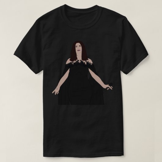 T-shirt Laura Pausini - Autocollant noir (Design devant)