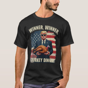 T-shirt Lauréat du Drapeau Américain Turquie Dîner Thanksg