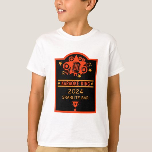 T-shirt Lauréat du karaoké (Devant)