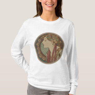 T-shirt Laurel par Alphonse Mucha