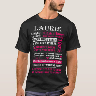 T-shirt LAURIE Highly Excentric 10 Faits Chemise Prénom