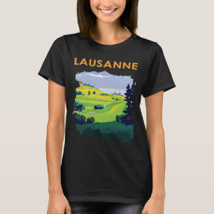 T-shirt Lausanne Suisse Parc Vert Voyage