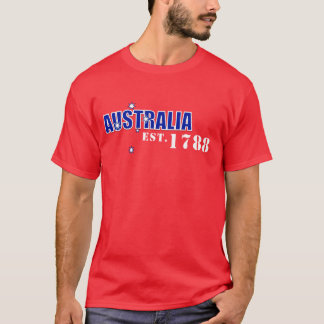 T-shirt L'Australie des hommes, est. chemise 1788