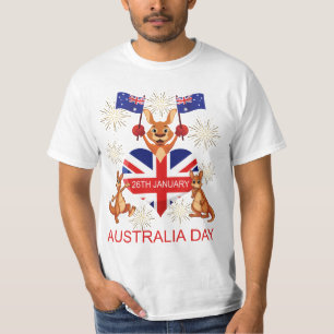 T-shirt L'AUSTRALIE JOUR KANGOUROUS du 26 janvier,