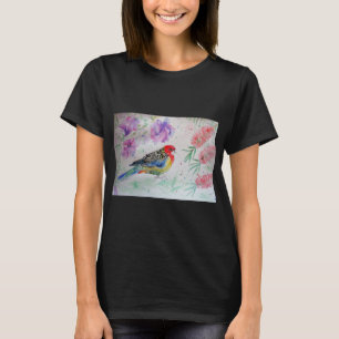 T-shirt L'australienne Rosella Parrot Watercolor art T Shi