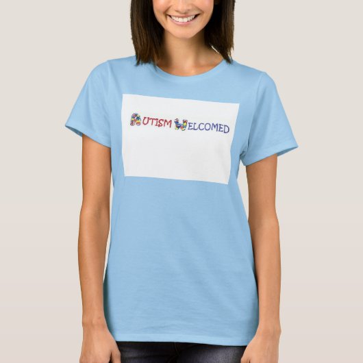 T-shirt L'autisme accueille la chemise sport (Devant)