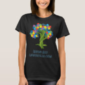 T-shirt L'Autisme Contribue À La Sensibilisation À L'Arbre (Devant)