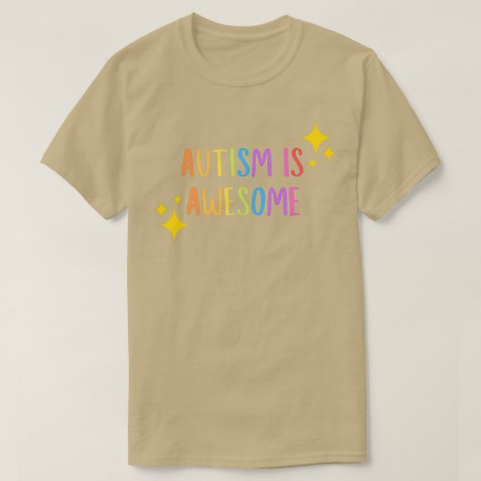 T-shirt L'autisme est génial (Design devant)