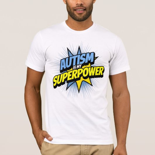 T-shirt L'autisme est ma superpuissance (Devant)
