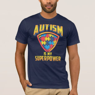 T-shirt L'autisme est ma superpuissance Puzzle sensibilisa