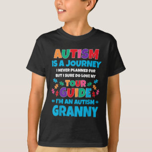 T-shirt L'Autisme Est Un Voyage Que Je N'Ai Jamais Prévu A