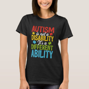 T-shirt L'autisme est une capacité différente Neurodiversi