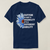 T-shirt l'autisme n'est pas un handicap itx27s un autre pr (Design devant)