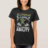 T-shirt L'Autisme N'Est Pas Un Handicap Sa Différente Capa (Devant)