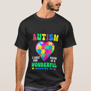 T-shirt L'autisme n'est qu'une pièce d'un merveilleux puzz