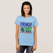 T-shirt L'autisme, notre force (Devant entier)
