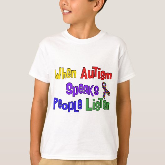 T-shirt L'autisme parle (Devant)